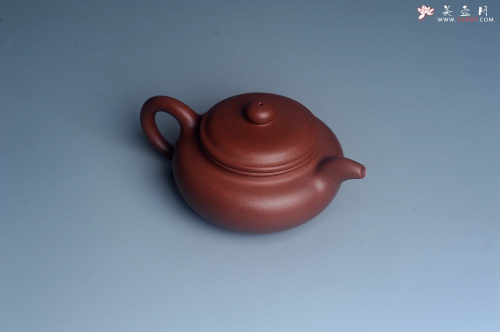 紫砂壶图片：油润底曹青 全手工寿珍仿古 深得老味 做工特好 - 全手工紫砂壶网