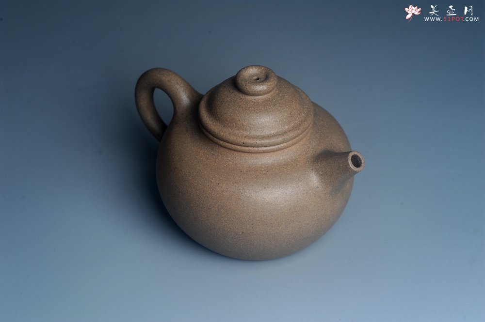 紫砂壶图片：特好高温本山老段泥 全手工大彬圈钮紫砂壶 - 全手工紫砂壶网