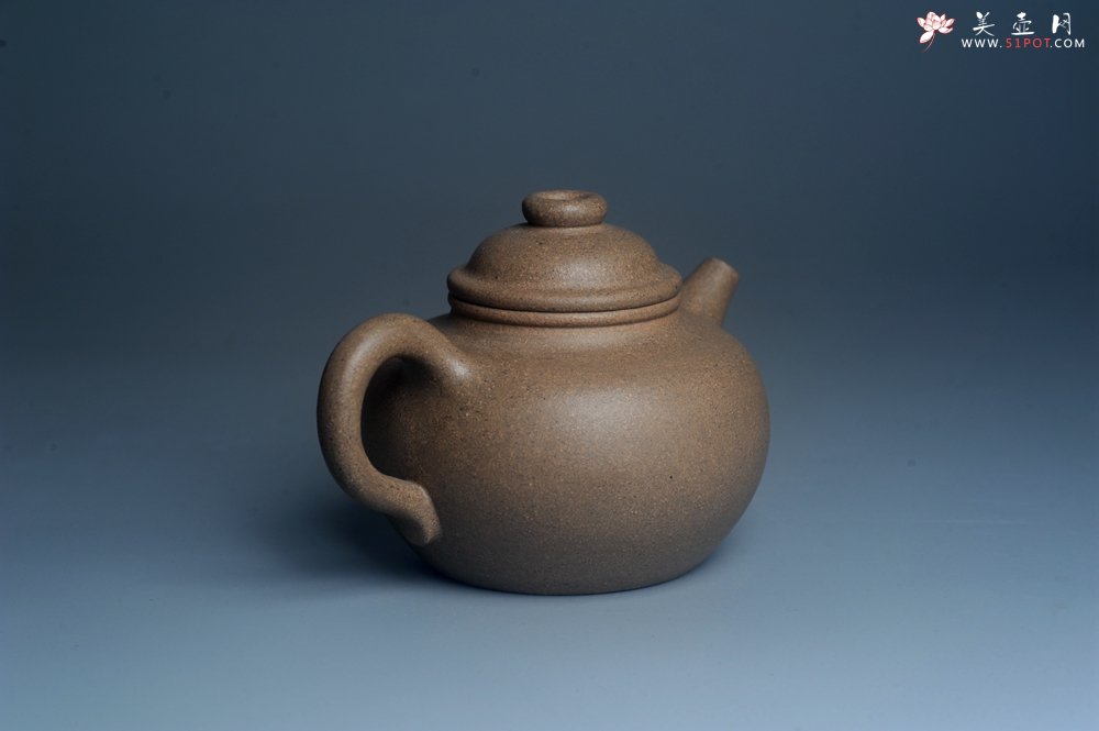 紫砂壶图片：特好高温本山老段泥 全手工大彬圈钮紫砂壶 - 全手工紫砂壶网