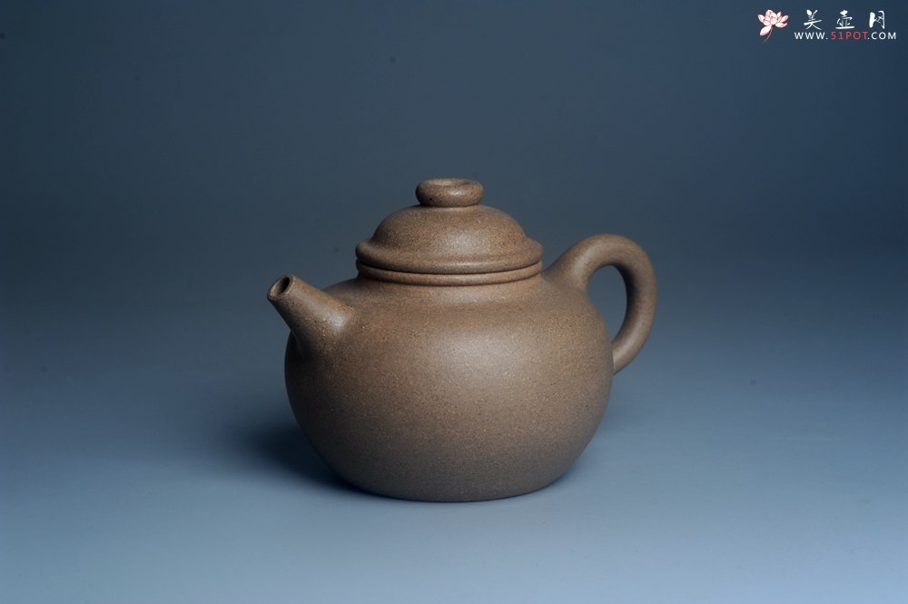 紫砂壶图片：特好高温本山老段泥 全手工大彬圈钮紫砂壶 - 全手工紫砂壶网