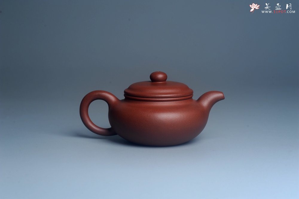 紫砂壶图片：油润底曹青 全手工寿珍仿古 深得老味 做工特好 - 全手工紫砂壶网