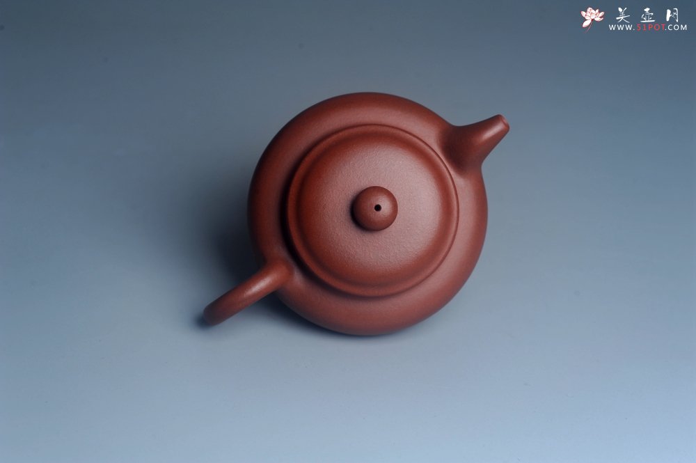 紫砂壶图片：油润底曹青 全手工寿珍仿古 深得老味 做工特好 - 全手工紫砂壶网