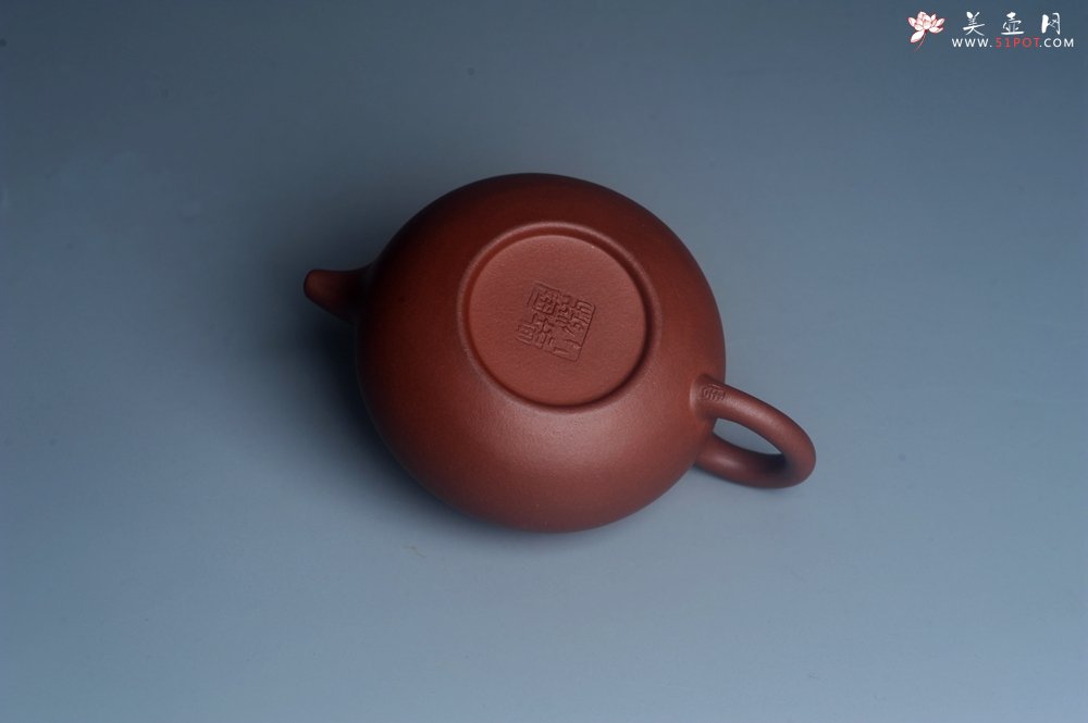 紫砂壶图片：油润底曹青 全手工寿珍仿古 深得老味 做工特好 - 全手工紫砂壶网