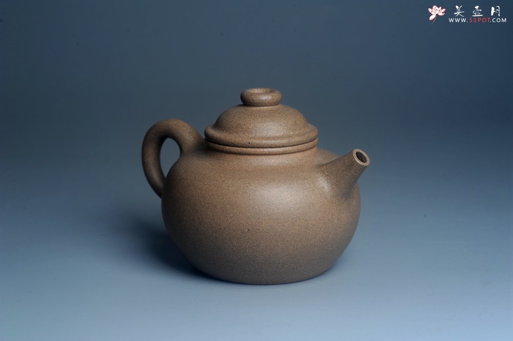 紫砂壶图片：特好高温本山老段泥 全手工大彬圈钮紫砂壶 - 全手工紫砂壶网