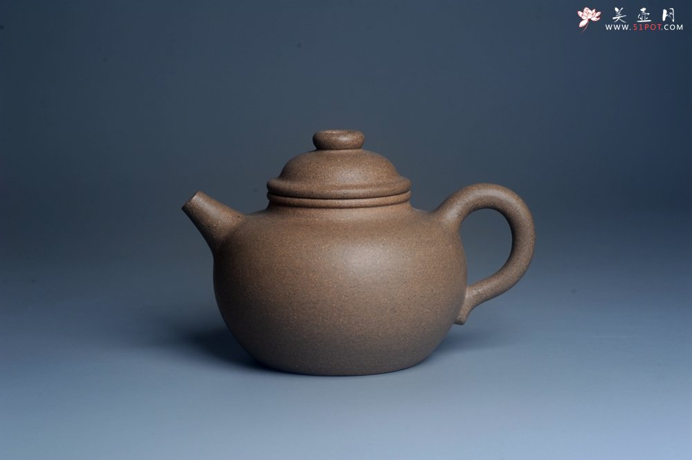 紫砂壶图片：特好高温本山老段泥 全手工大彬圈钮紫砂壶 - 全手工紫砂壶网