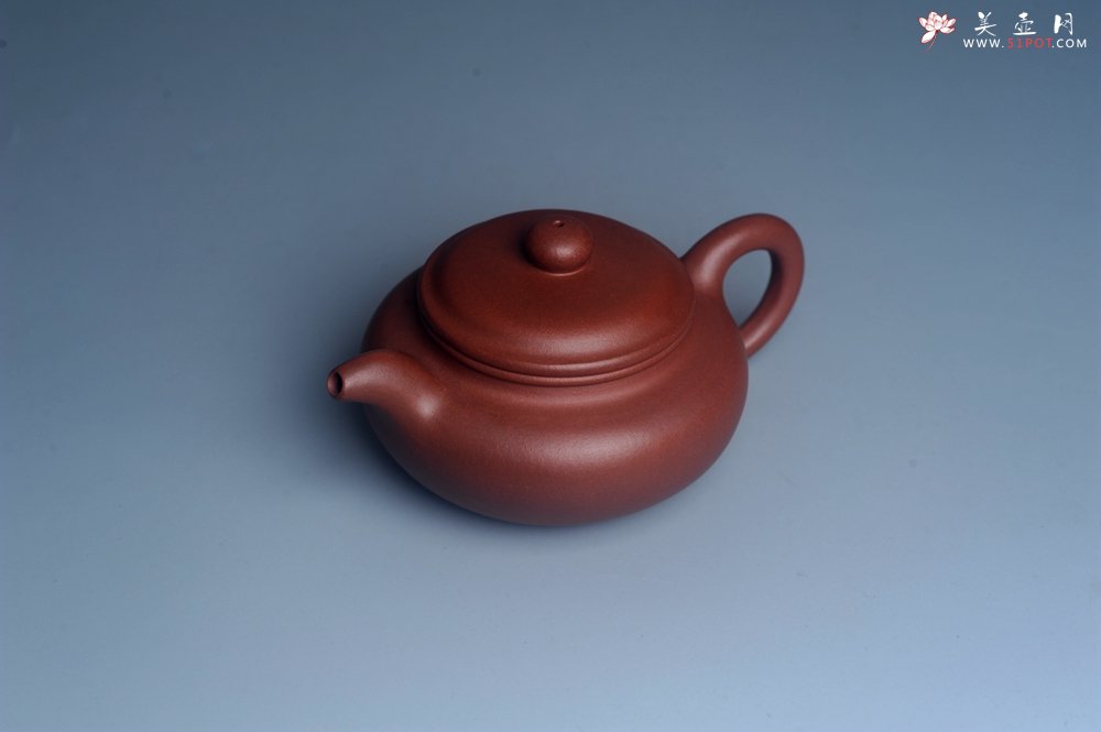 紫砂壶图片：油润底曹青 全手工寿珍仿古 深得老味 做工特好 - 全手工紫砂壶网