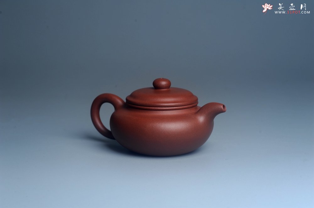 紫砂壶图片：油润底曹青 全手工寿珍仿古 深得老味 做工特好 - 全手工紫砂壶网