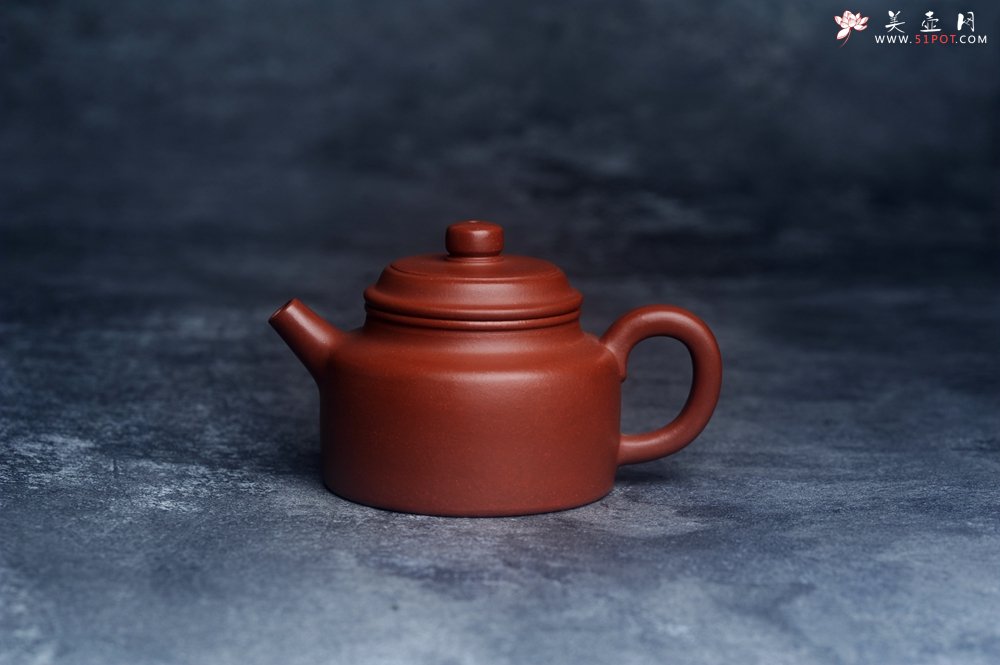紫砂壶图片：油润老清水泥全手工小品德中壶 特实用文气 - 全手工紫砂壶网
