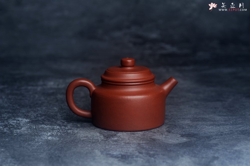 紫砂壶图片：油润老清水泥全手工小品德中壶 特实用文气 - 全手工紫砂壶网