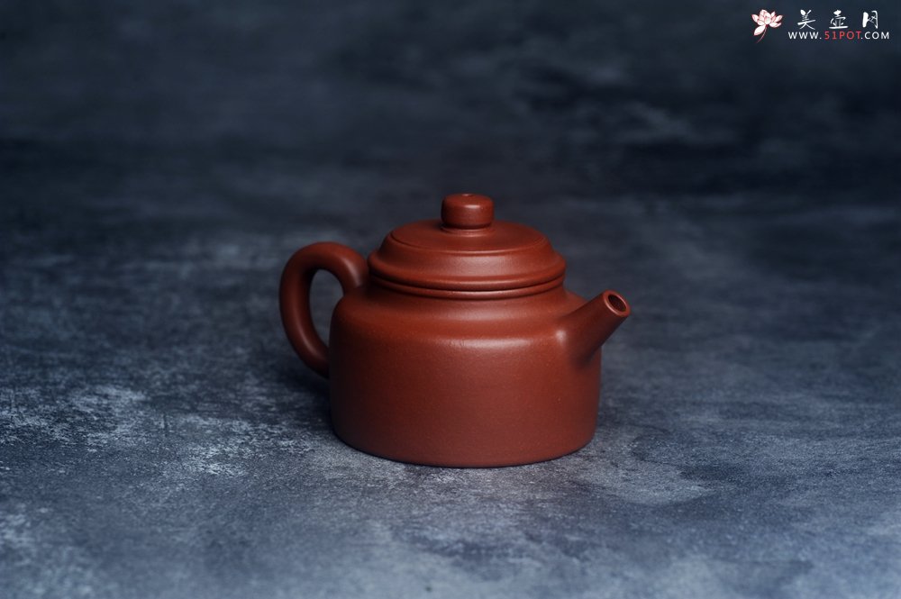 紫砂壶图片：油润老清水泥全手工小品德中壶 特实用文气 - 全手工紫砂壶网