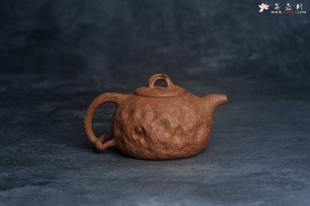 紫砂壶图片：潜力股董静老师精品全手金猴献寿供春壶 - 全手工紫砂壶网