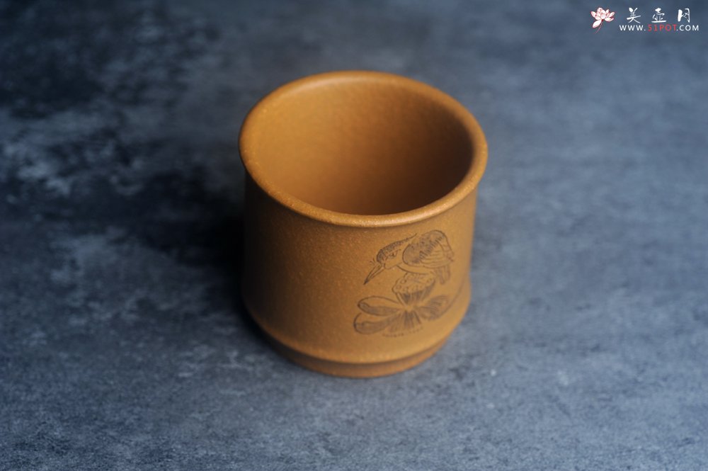 紫砂壶图片：美杯特惠 优质段泥精致清趣杯 主人杯 装饰文雅 - 全手工紫砂壶网