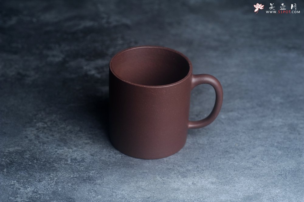 紫砂壶图片：优质紫泥 厚实朴玉杯 特惠紫砂盖杯 - 全手工紫砂壶网