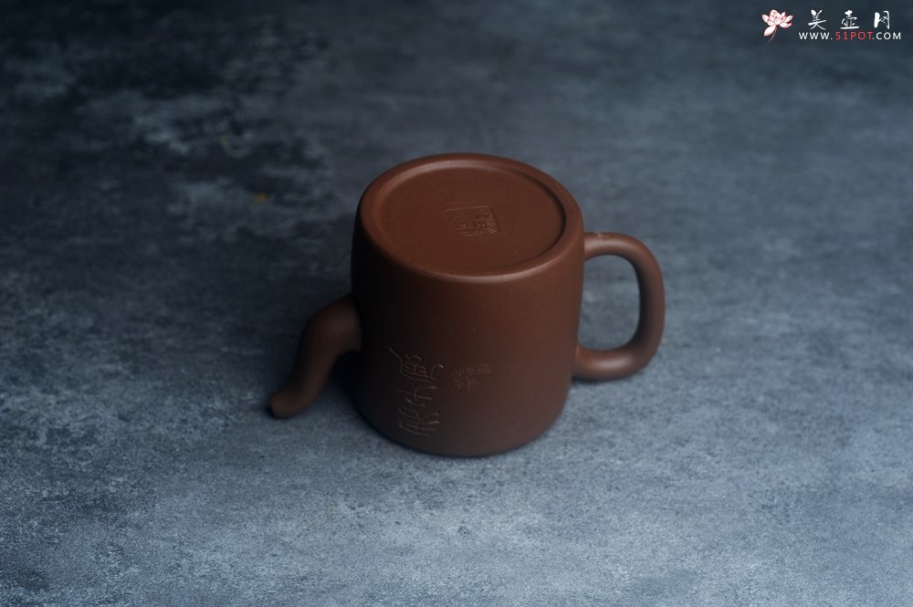 紫砂壶图片：美壶特惠 潜力股王静然 优质文革紫泥双圈壶 君子风 装饰文雅 - 全手工紫砂壶网