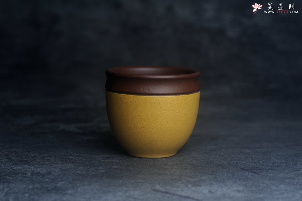 紫砂壶图片：美美杯特惠 精致花鸟紫砂杯 紫泥粉黄金段泥主人杯 茶杯 特文气 - 全手工紫砂壶网