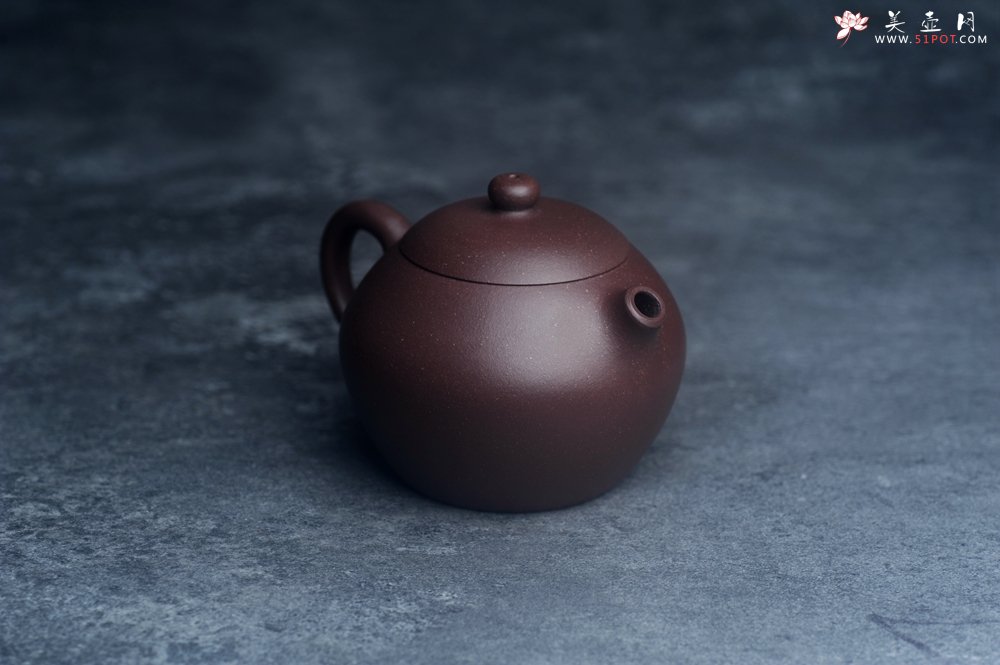 紫砂壶图片：美壶特惠 优质紫泥河豚西施壶 球孔出水 - 全手工紫砂壶网
