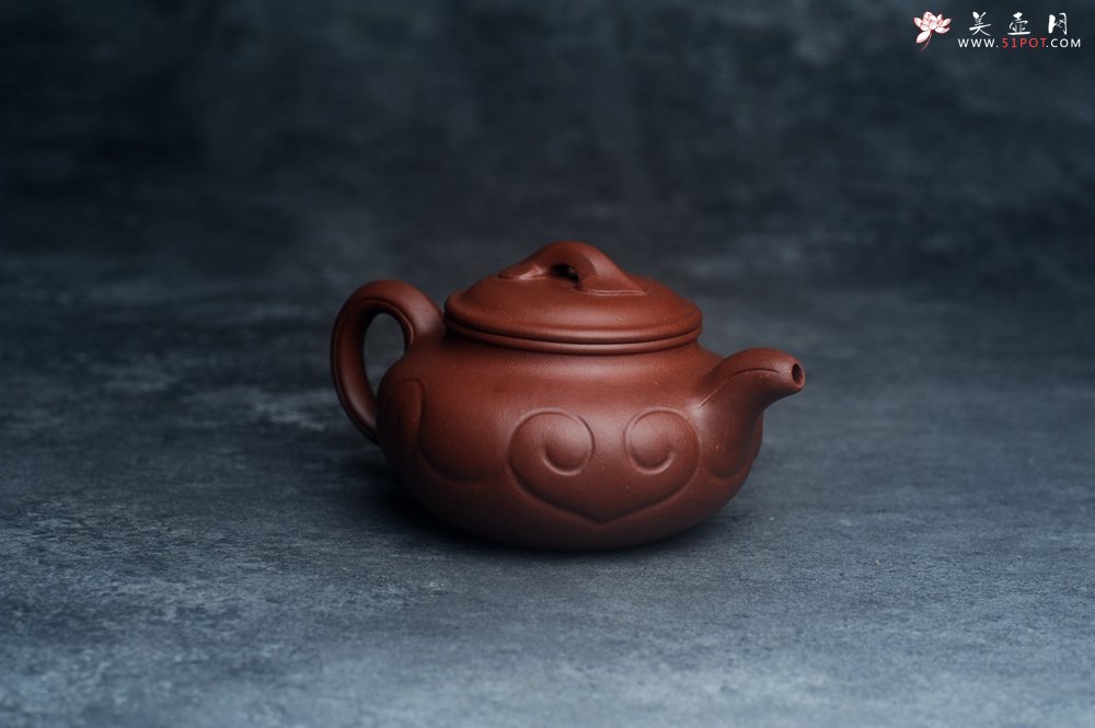 紫砂壶图片：美壶特惠 精致底槽青仿古如意壶 茶人醉爱 - 全手工紫砂壶网