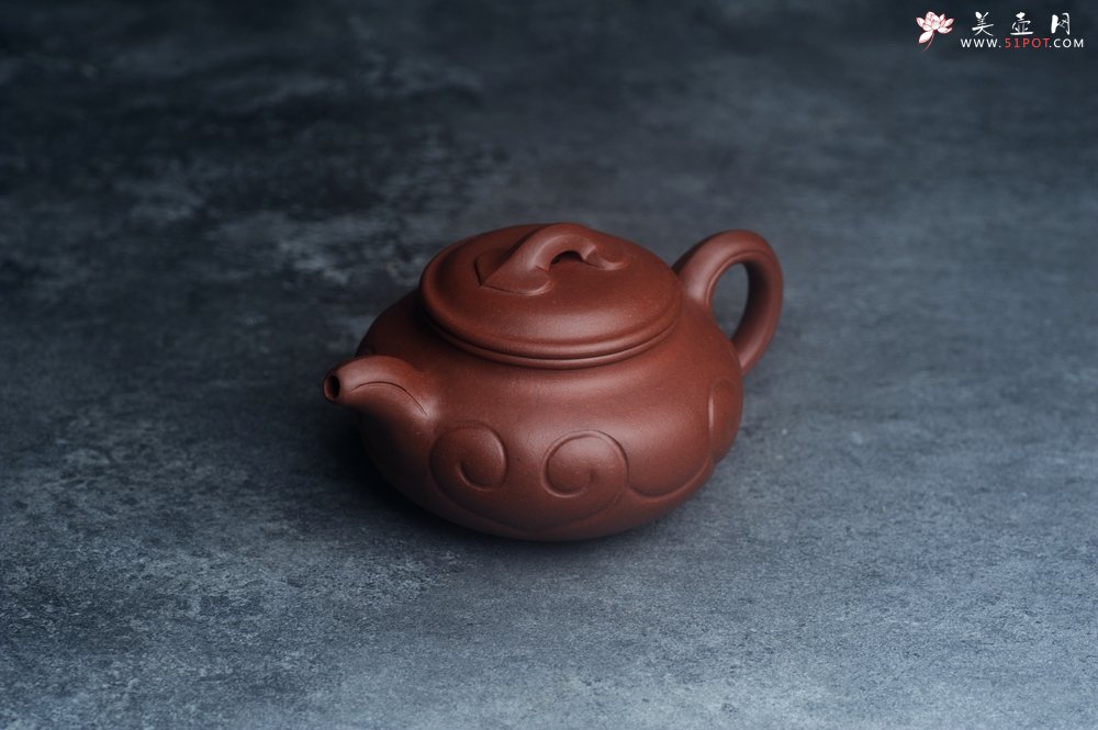 紫砂壶图片：美壶特惠 精致底槽青仿古如意壶 茶人醉爱 - 全手工紫砂壶网