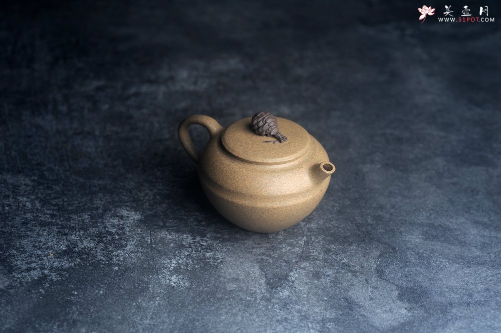 紫砂壶图片：美壶特惠 特好段泥精致松果壶 茶人醉爱 - 全手工紫砂壶网