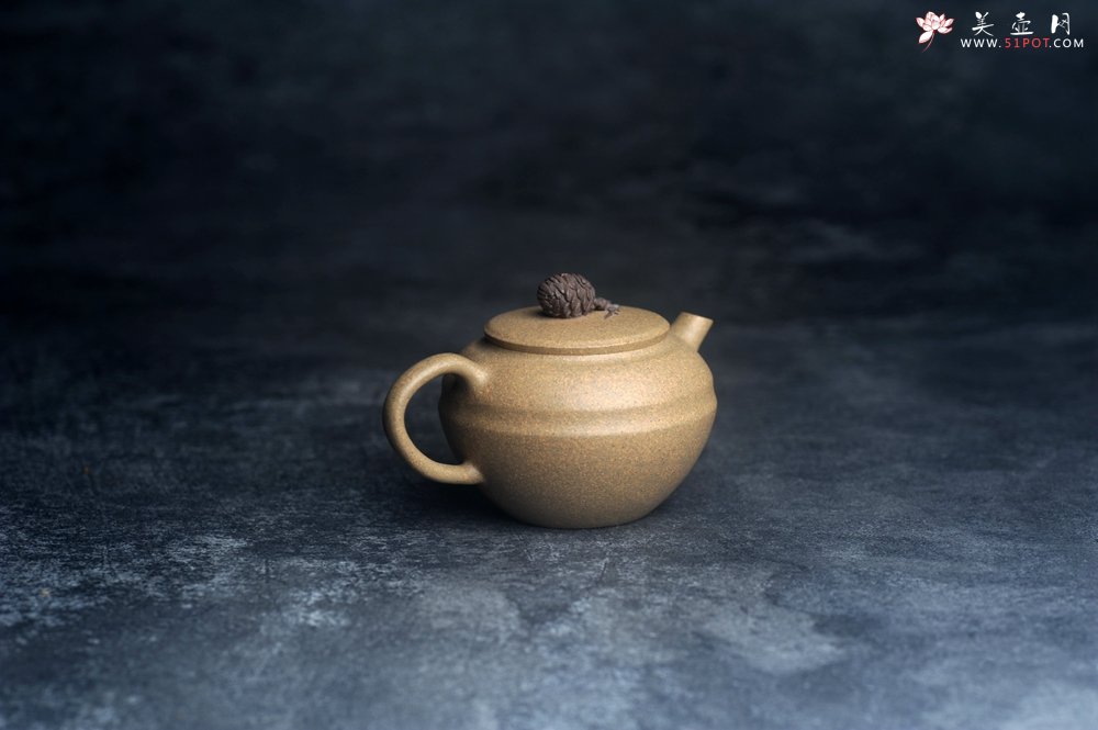 紫砂壶图片：美壶特惠 特好段泥精致松果壶 茶人醉爱 - 全手工紫砂壶网