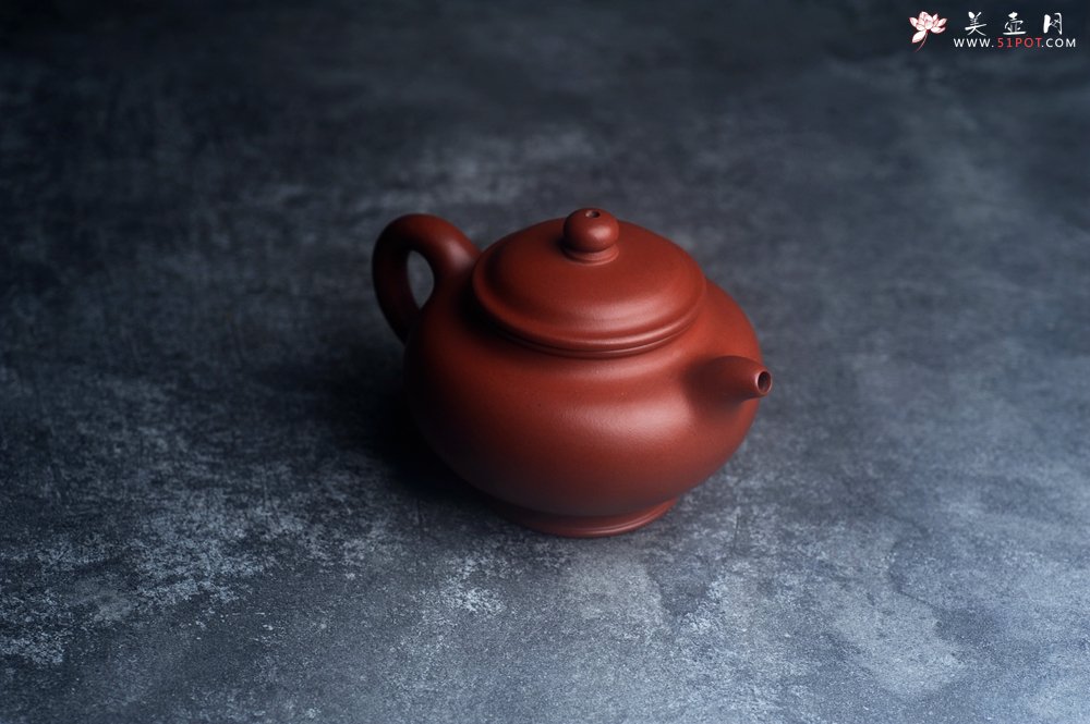 紫砂壶图片：美壶特惠 精品红泥大亨掇只 茶人醉爱 - 全手工紫砂壶网