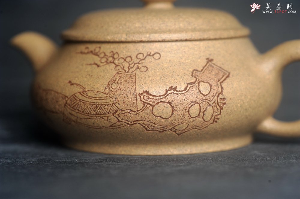 紫砂壶图片：美壶特惠 特好老段泥汲泉壶 茶人醉爱 - 全手工紫砂壶网