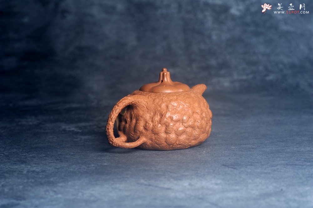 紫砂壶图片：美壶特惠 特好老段泥全手工银杏供春壶 茶人醉爱 - 全手工紫砂壶网