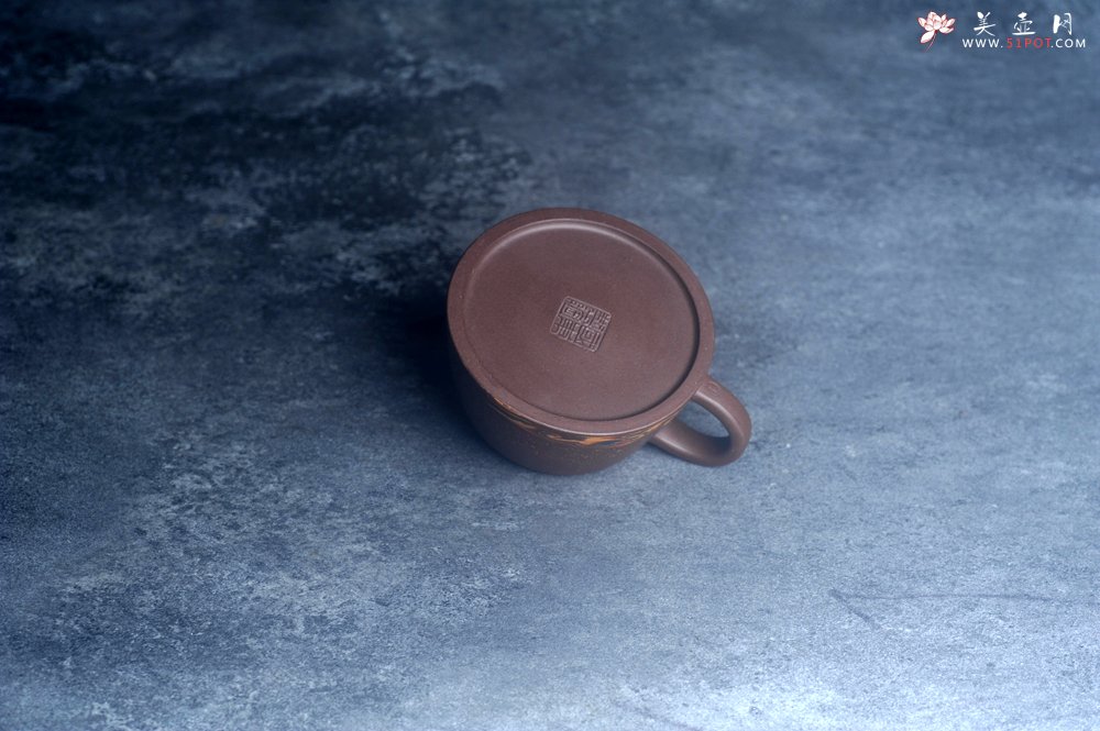 紫砂壶图片：美壶特惠 特好紫泥绞泥柱础壶 茶人醉爱 - 全手工紫砂壶网