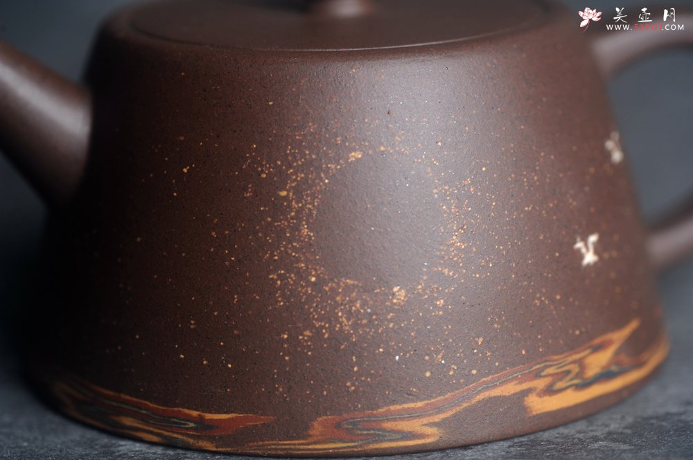 紫砂壶图片：美壶特惠 特好紫泥绞泥柱础壶 茶人醉爱 - 全手工紫砂壶网