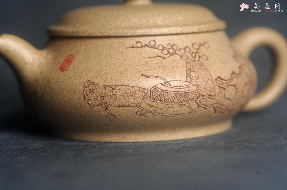 紫砂壶图片：美壶特惠 特好老段泥汲泉壶 茶人醉爱 - 全手工紫砂壶网