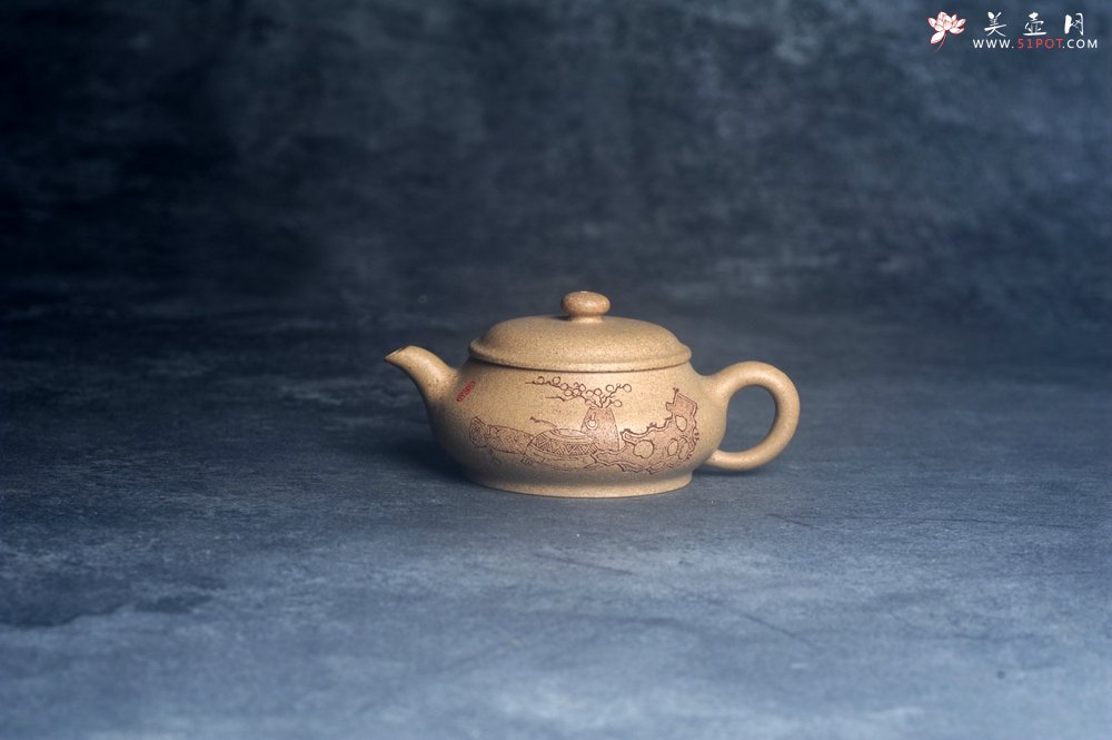 紫砂壶图片：美壶特惠 特好老段泥汲泉壶 茶人醉爱 - 全手工紫砂壶网