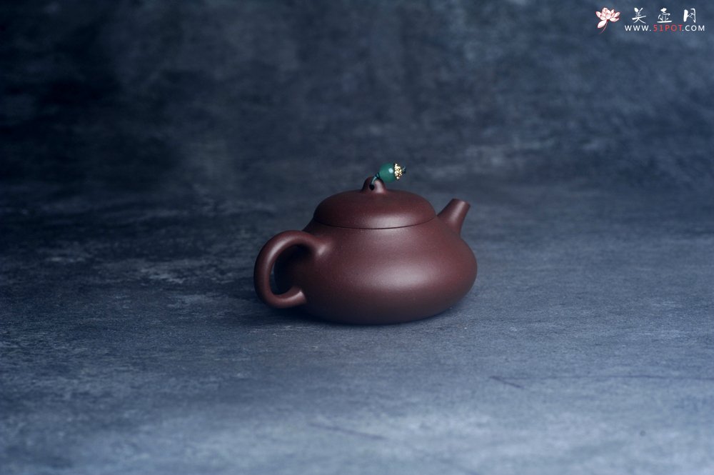 紫砂壶图片：美壶特惠 特好老紫泥乳鼎石瓢壶 茶人醉爱 - 全手工紫砂壶网