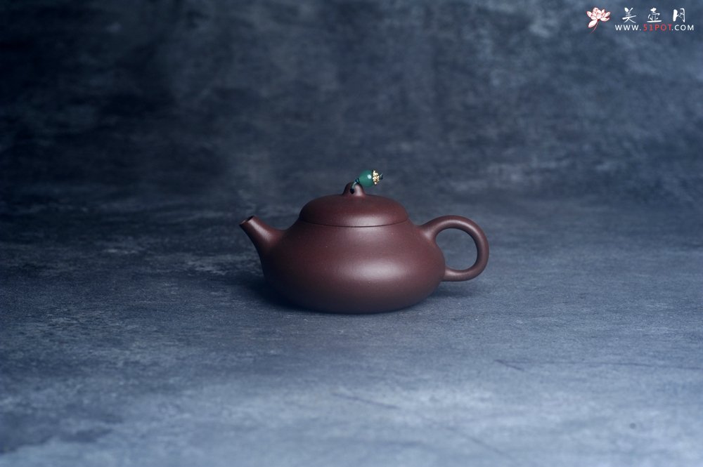 紫砂壶图片：美壶特惠 特好老紫泥乳鼎石瓢壶 茶人醉爱 - 全手工紫砂壶网