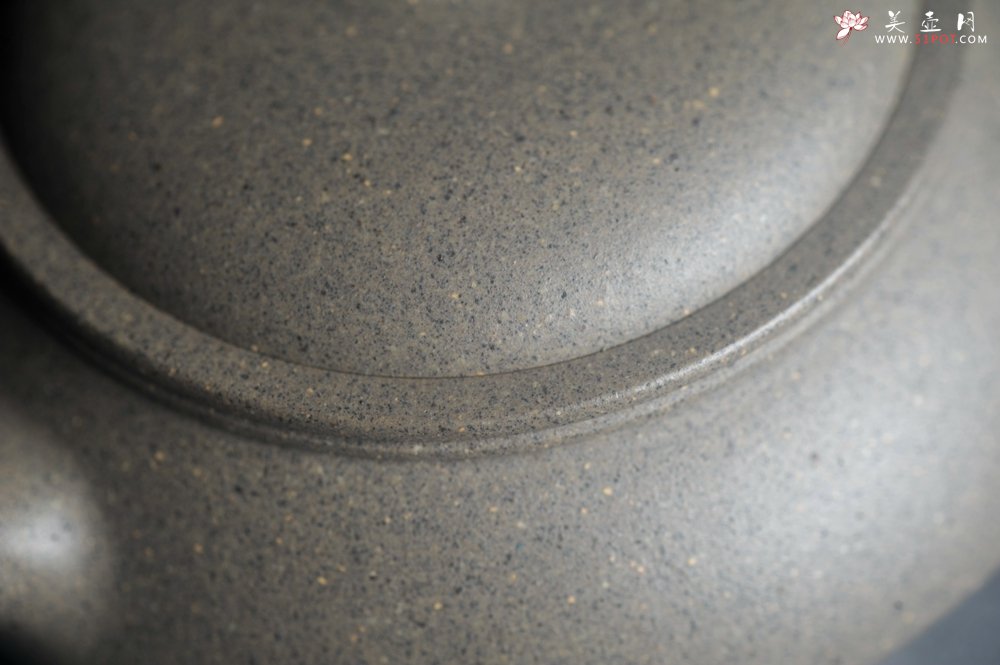 紫砂壶图片：美壶特惠 特好芝麻绿泥小虚扁壶 茶人醉爱 - 全手工紫砂壶网