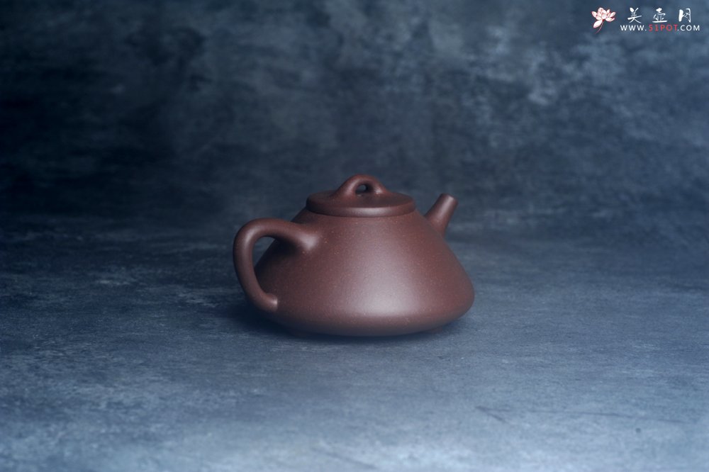 紫砂壶图片：美壶特惠 特好老紫泥紫玉金砂子冶石瓢 - 全手工紫砂壶网