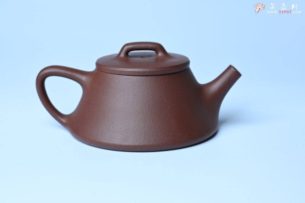 紫砂壶图片：口盖略宽 美壶特惠 好紫泥曲石瓢 喜欢小品的来 性价比高 - 全手工紫砂壶网