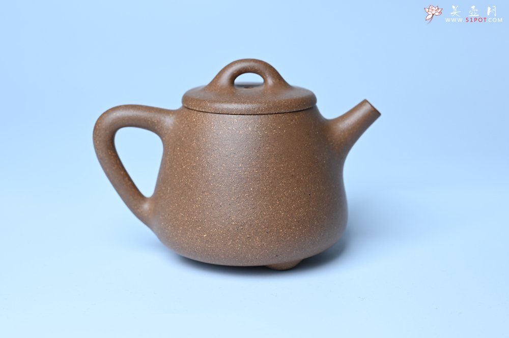 紫砂壶图片：美壶特惠 油润老段泥精致高石瓢紫砂茶壶 茶人醉爱 - 全手工紫砂壶网
