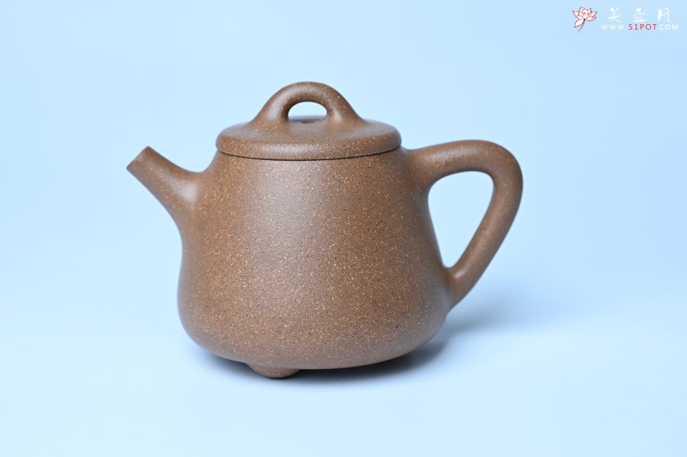 紫砂壶图片：美壶特惠 油润老段泥精致高石瓢紫砂茶壶 茶人醉爱 - 全手工紫砂壶网