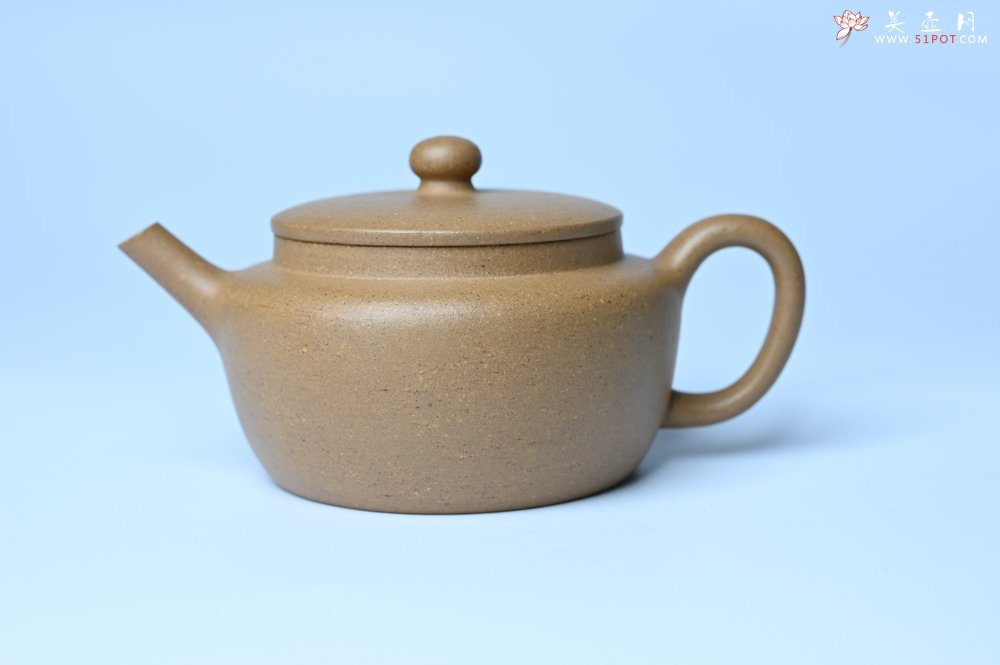 紫砂壶图片：美壶特惠全手工紫砂壶特好段泥桑扁壶 茶壶 茶具 单壶 - 全手工紫砂壶网