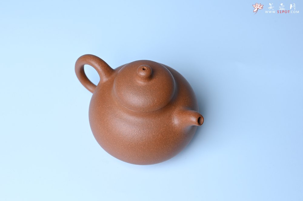 紫砂壶图片：美壶特惠 优质红降坡泥乳鼎壶 茶人醉爱 - 全手工紫砂壶网