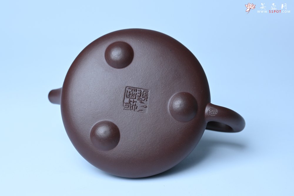 紫砂壶图片：潜力股周小培 特好全手工底槽清平盖石瓢茶壶  壶特好 期待与亲结缘 - 全手工紫砂壶网
