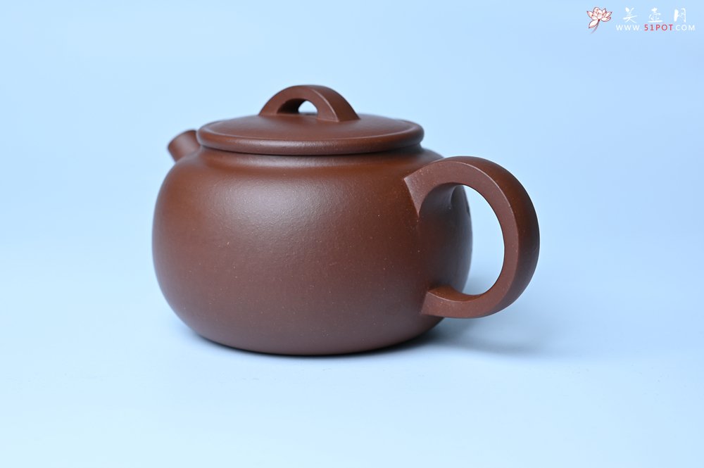 紫砂壶图片：毛国强入室弟子黄云初 特好老紫泥汉瓦壶 名家何水法书法“大彻大悟” 刘世涛伯陶刻 - 全手工紫砂壶网