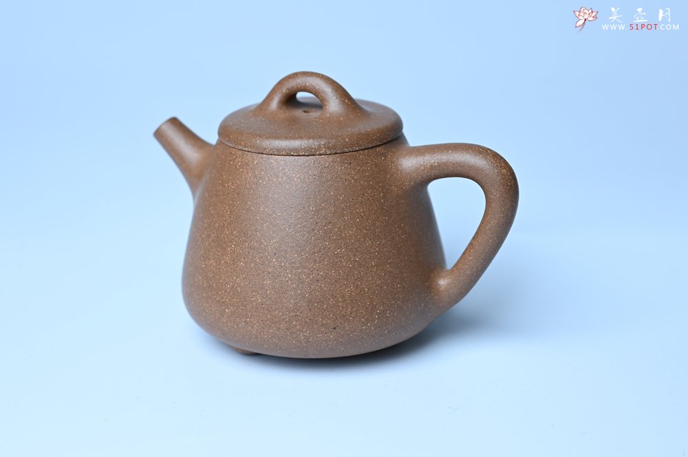 紫砂壶图片：美壶特惠 油润老段泥精致高石瓢紫砂茶壶 茶人醉爱 - 全手工紫砂壶网