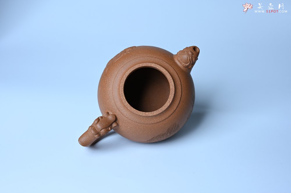 紫砂壶图片：美壶特惠 精致降坡泥祥瑞壶 茶人醉爱 - 全手工紫砂壶网