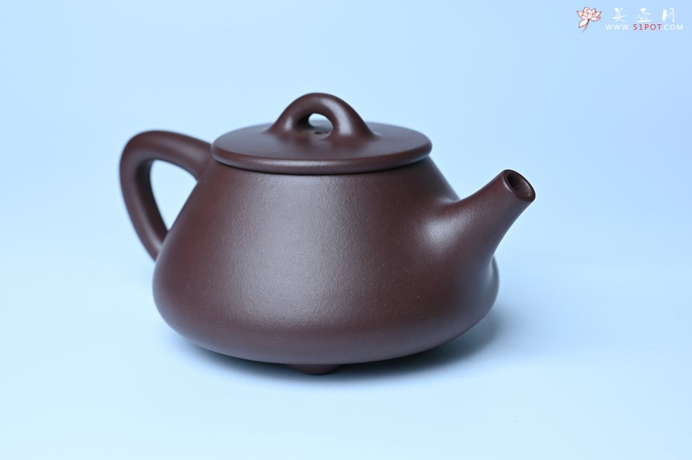紫砂壶图片：潜力股周小培 特好全手工底槽清平盖石瓢茶壶  壶特好 期待与亲结缘 - 全手工紫砂壶网