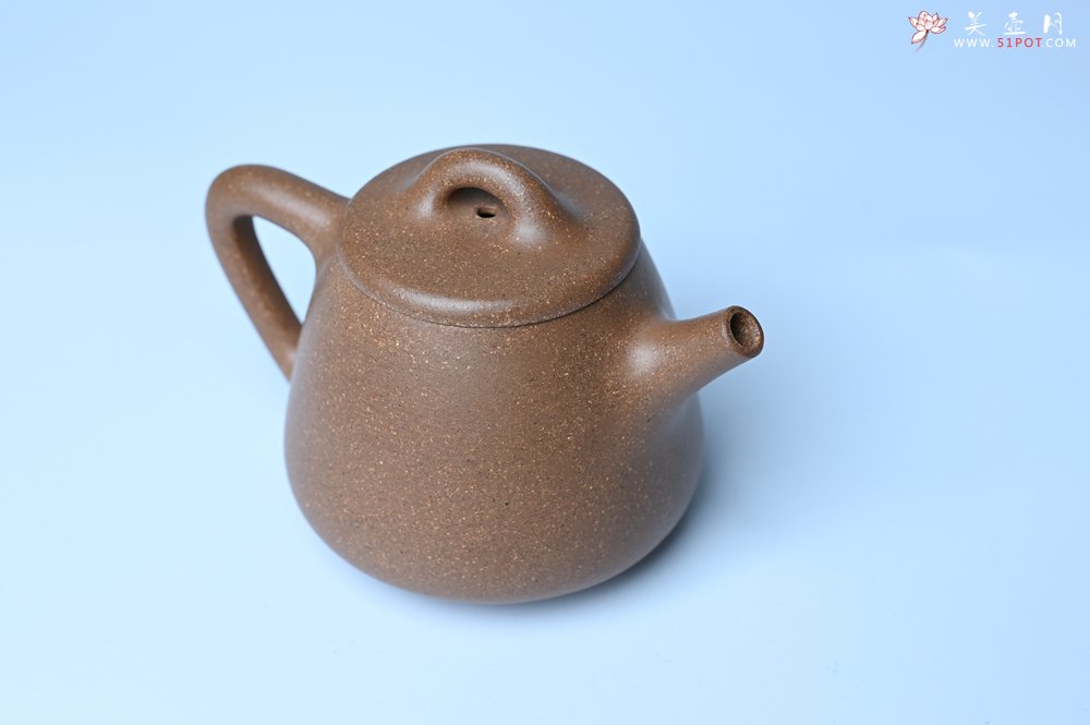紫砂壶图片：美壶特惠 油润老段泥精致高石瓢紫砂茶壶 茶人醉爱 - 全手工紫砂壶网