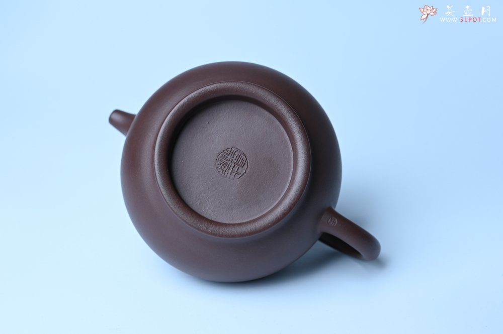 紫砂壶图片：潜力股王老师 美壶特惠 老紫泥全手工大亨掇只壶 - 全手工紫砂壶网