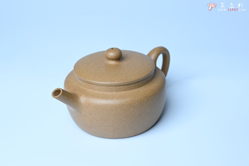 紫砂壶图片：美壶特惠全手工紫砂壶特好段泥桑扁壶 茶壶 茶具 单壶 - 全手工紫砂壶网