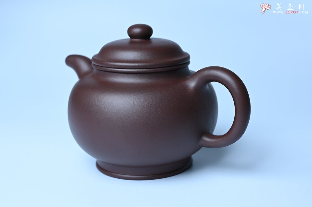 紫砂壶图片：潜力股王老师 美壶特惠 老紫泥全手工大亨掇只壶 - 全手工紫砂壶网
