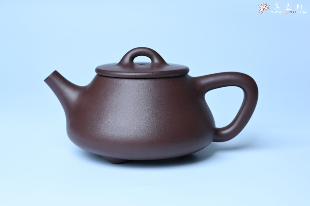 紫砂壶图片：潜力股周小培 特好全手工底槽清平盖石瓢茶壶  壶特好 期待与亲结缘 - 全手工紫砂壶网
